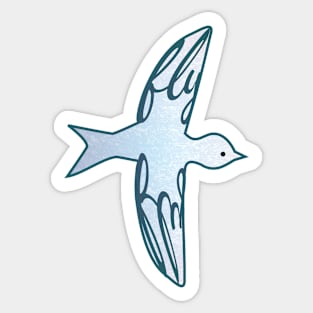 Fly Bird Sticker